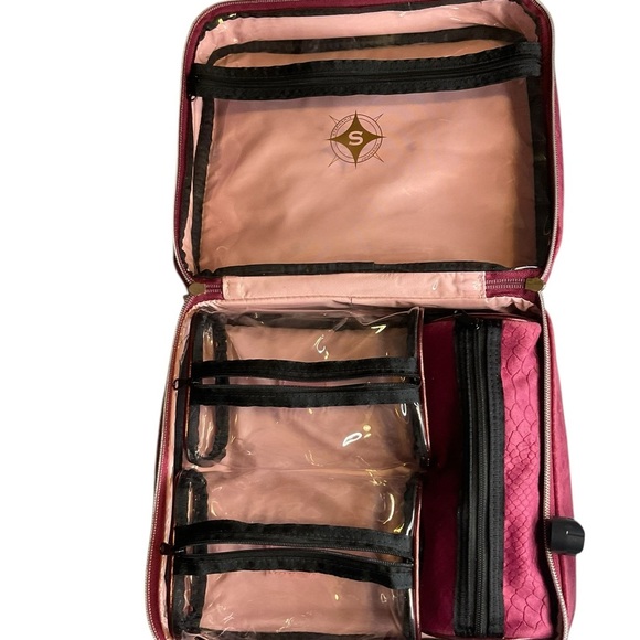 Stephanie Johnson Marais Noir Martha Large Briefcase Cosmetic Case - Picture 3 of 3